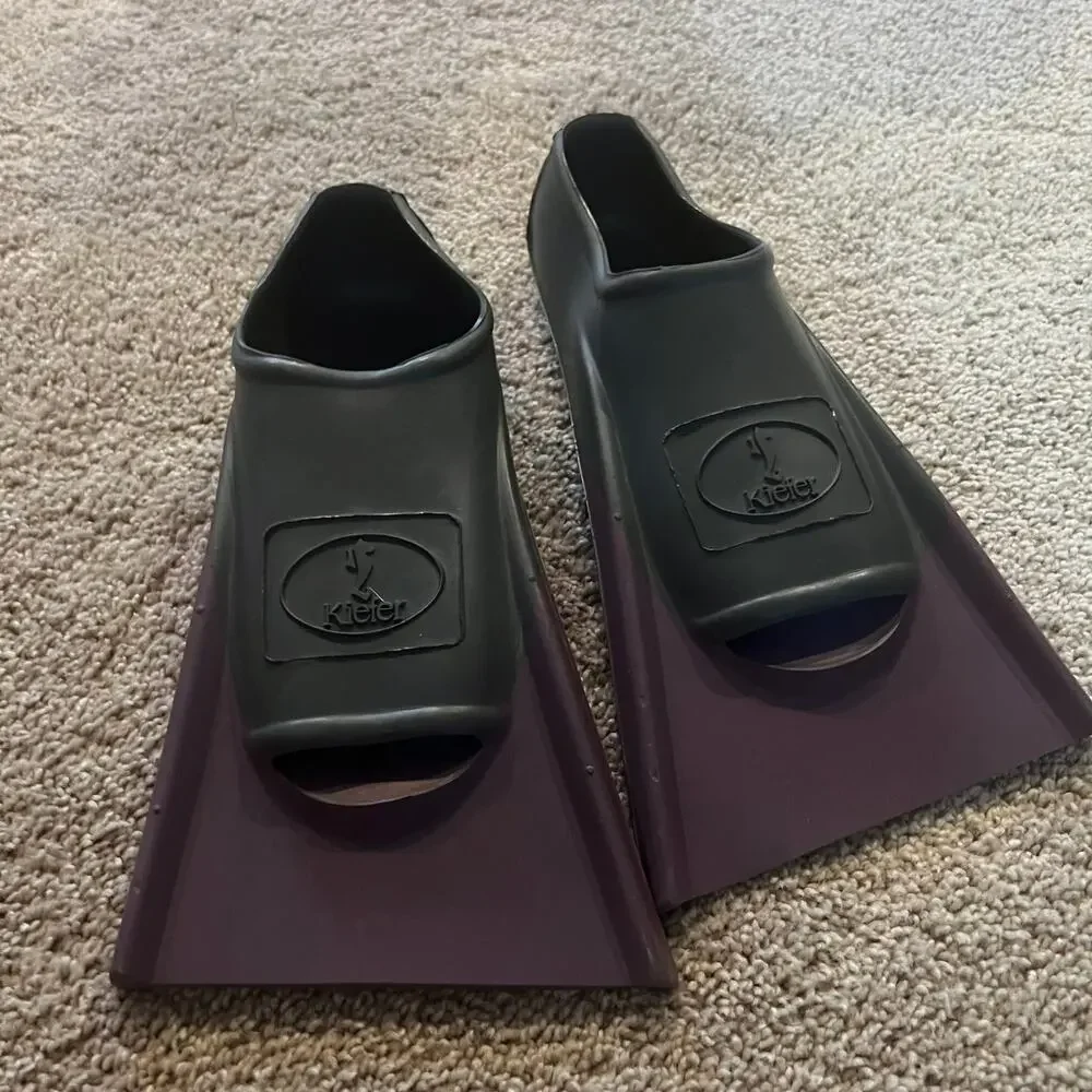 Kiefer Dive Fins Swim Fins Size 3-5 /  36 - 37 Gray & Purple